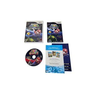 Super Mario Galaxy (Nintendo Wii, 2007) CIB Complete with Manual